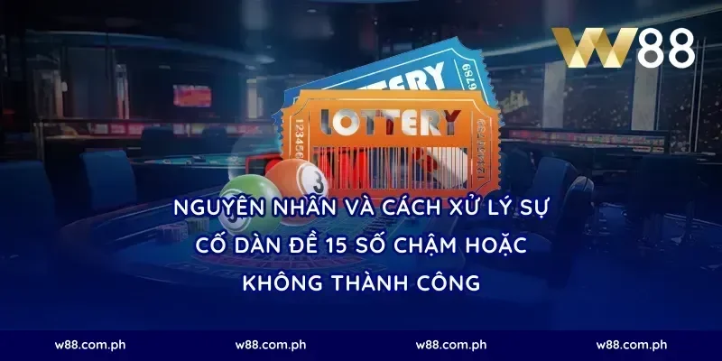 Nguyên nhân và cách xử lý sự cố dàn đề 15 số chậm hoặc không thành công