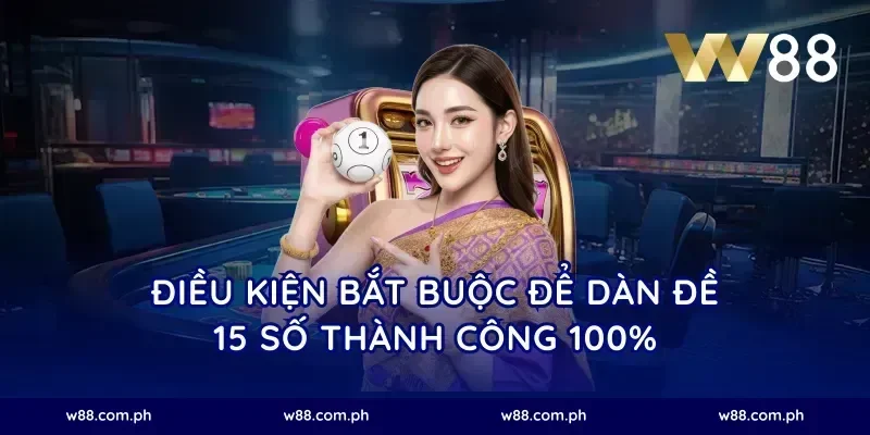 Điều kiện bắt buộc để dàn đề 15 số thành công 100%